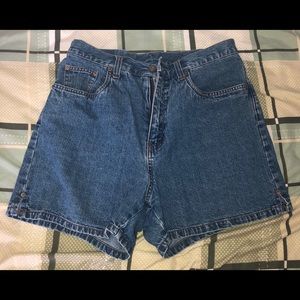 Denim High Waisted Shorts